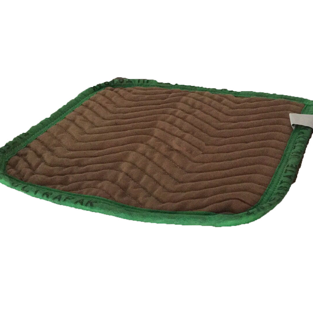 Felt quilted moving furniture pads blanket with printed binding logo
